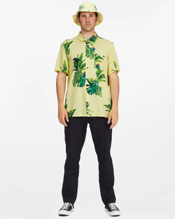 Billabong Kamea Jungle Reversible Bucket Hat Mellow Yellow Men Hats Billabong Kamea Jungle Reversible Bucket Hat Mellow Yellow Men Hats