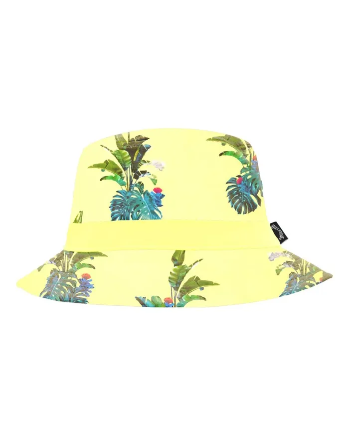 Billabong Kamea Jungle Reversible Bucket Hat Mellow Yellow Men Hats Billabong Kamea Jungle Reversible Bucket Hat Mellow Yellow Men Hats