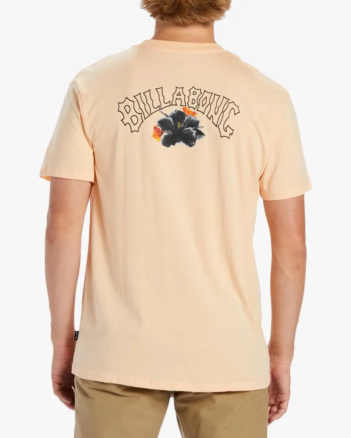 Billabong Kamea Lava Arch TShirt Dusty Melon Men TShirts Billabong Kamea Lava Arch TShirt Dusty Melon Men TShirts