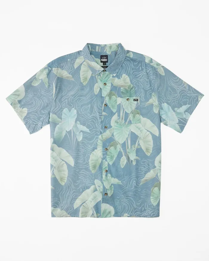 Billabong Kamea Sundays Island Short Sleeve Shirt Steel Blue Men Shirts Billabong Kamea Sundays Island Short Sleeve Shirt Steel Blue Men Shirts