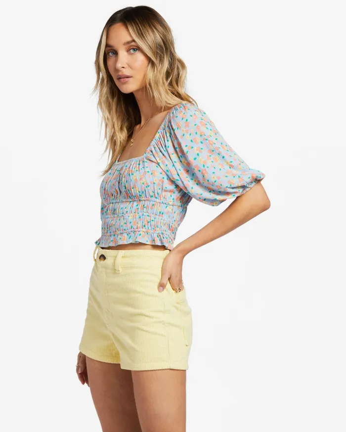 Billabong Keep Dreaming Crop Top Summer Sky Women Matching Sets Billabong Keep Dreaming Crop Top Summer Sky Women Matching Sets