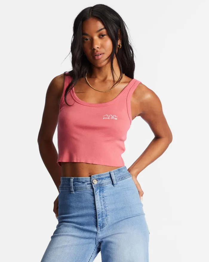 Billabong Keep Shining Cropped Tank Top Soft Pink Women Graphic Tees and Tanks Billabong Keep Shining Cropped Tank Top Soft Pink Women Graphic Tees and Tanks