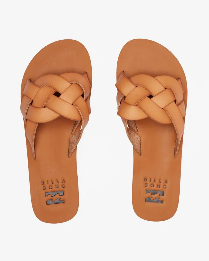 Billabong Lana Slider Sandals Tan Women Shoes