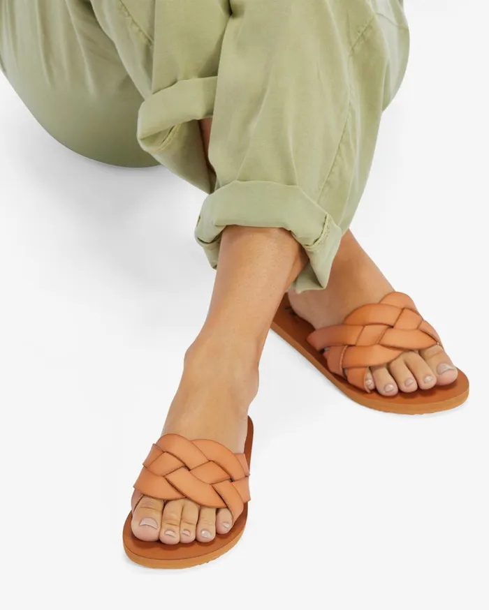 Billabong Lana Slider Sandals Tan Women Shoes Billabong Lana Slider Sandals Tan Women Shoes