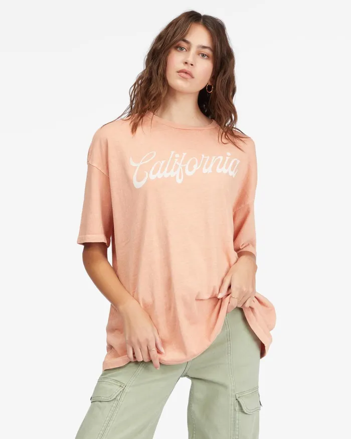 Billabong Land Of Milk And Honey Boyfriend TShirt Stone Rose Women Graphic Tees and Tanks Billabong Land Of Milk And Honey Boyfriend TShirt Stone Rose Women Graphic Tees and Tanks