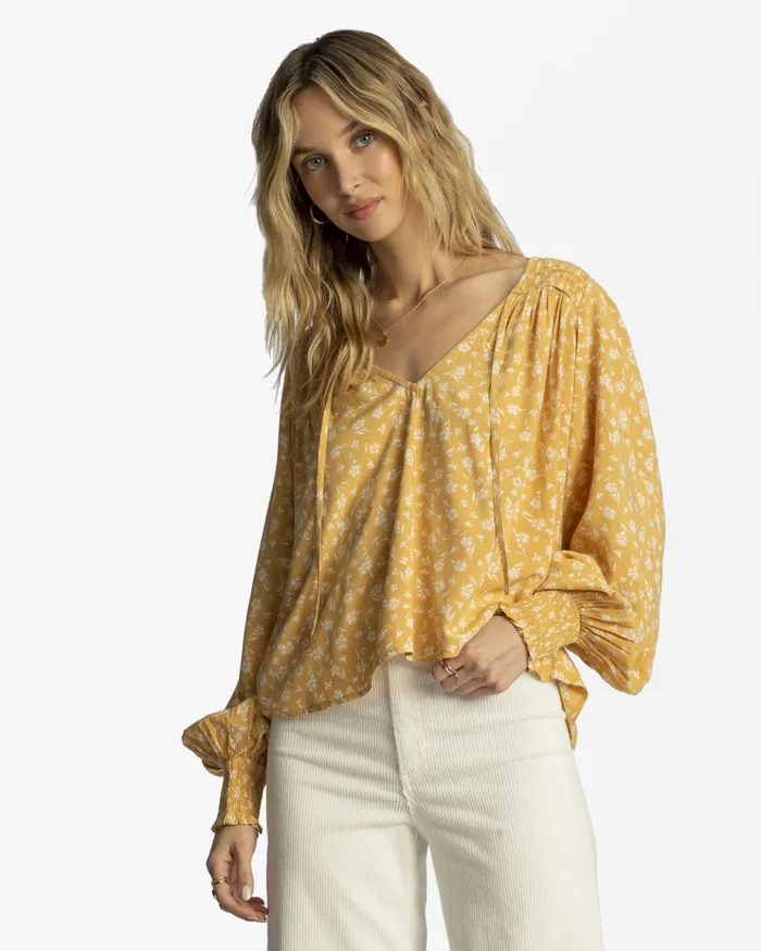 Billabong Late Night Shirt Goldie Women Tops