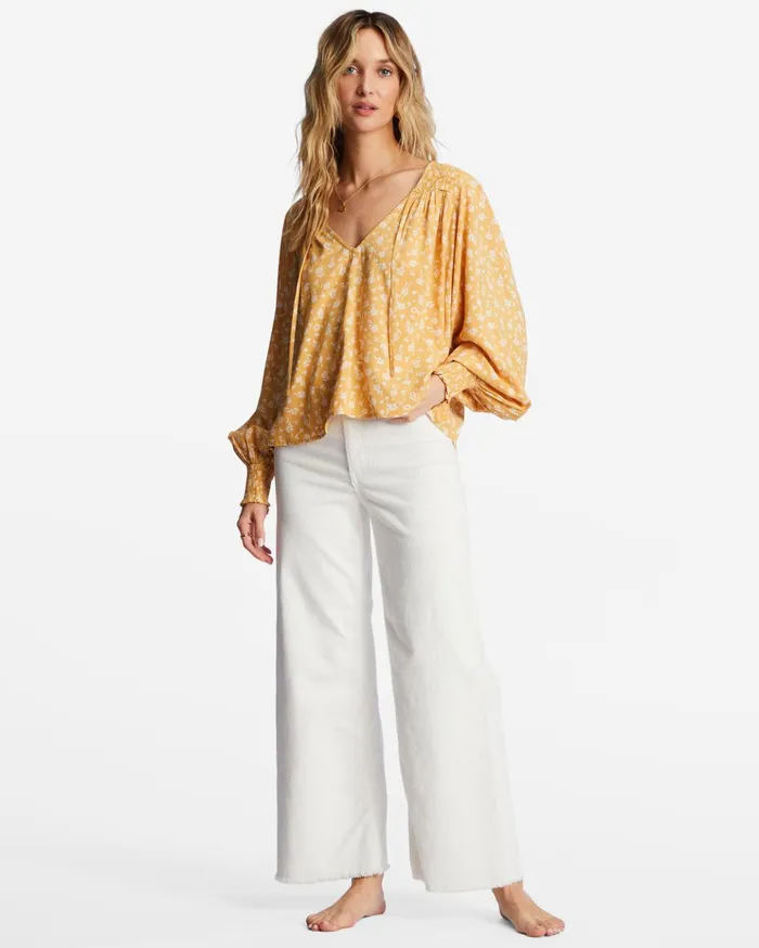 Billabong Late Night Shirt Goldie Women Tops Billabong Late Night Shirt Goldie Women Tops