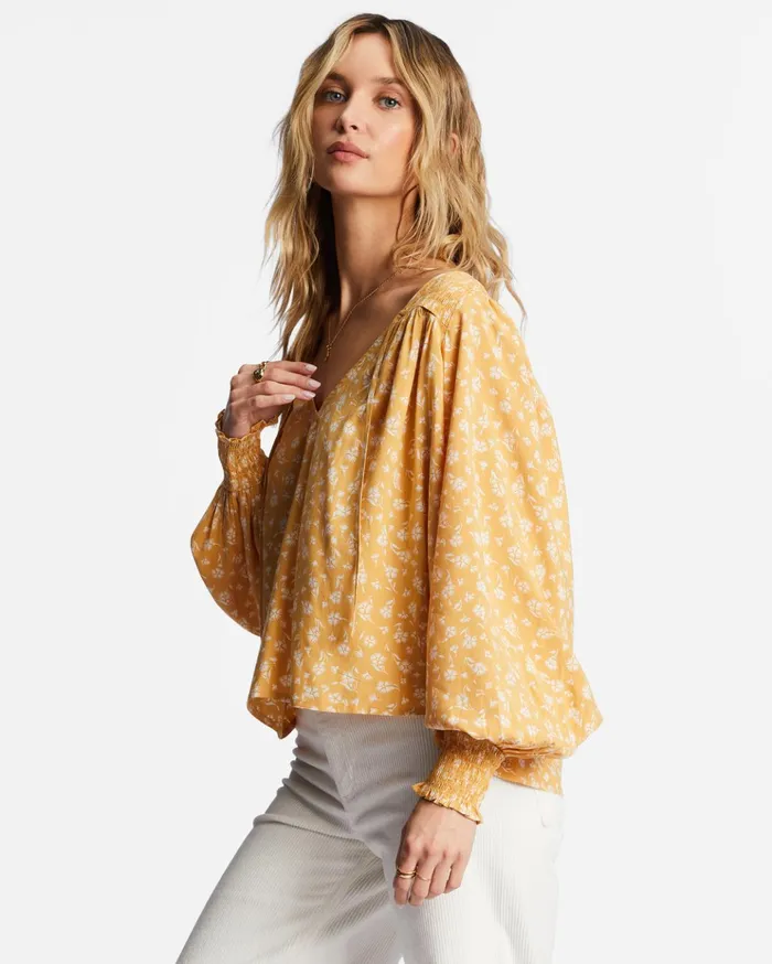 Billabong Late Night Shirt Goldie Women Tops Billabong Late Night Shirt Goldie Women Tops