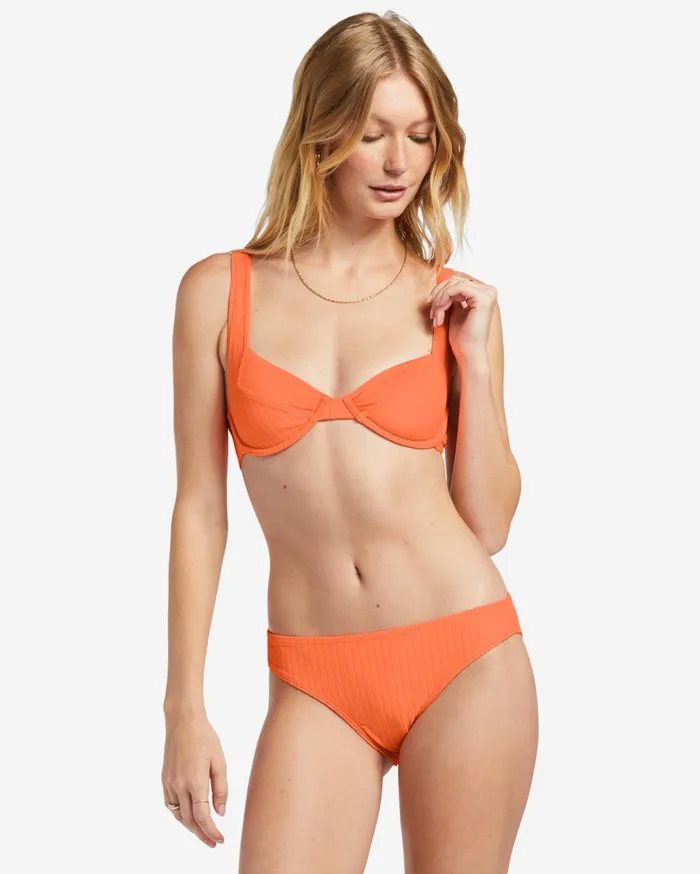 Billabong Lined Up Tyler Underwired Bikini Top Poppin Peach Women Bikinis Billabong Lined Up Tyler Underwired Bikini Top Poppin Peach Women Bikinis