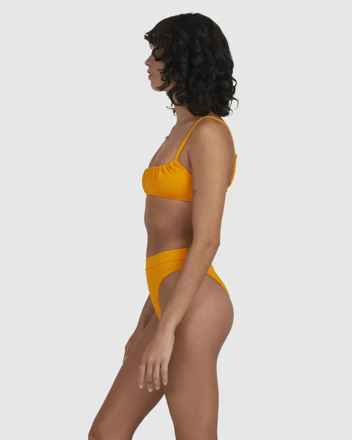 Billabong Love Myself Maui Rider HighRise Bikini Bottoms Amber Women Solid Swimwear Billabong Love Myself Maui Rider HighRise Bikini Bottoms Amber Women Solid Swimwear