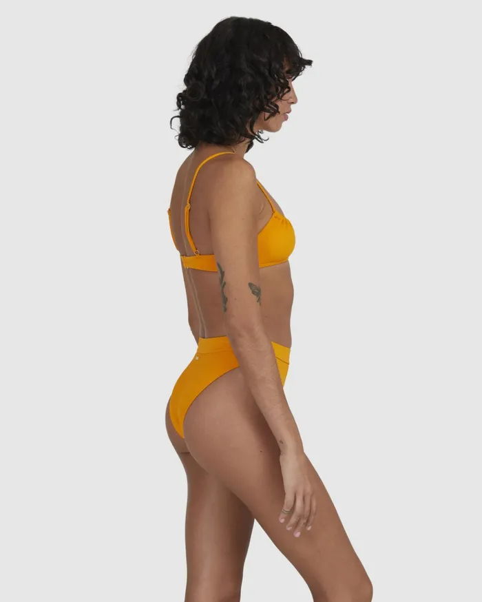 Billabong Love Myself Maui Rider HighRise Bikini Bottoms Amber Women Solid Swimwear Billabong Love Myself Maui Rider HighRise Bikini Bottoms Amber Women Solid Swimwear