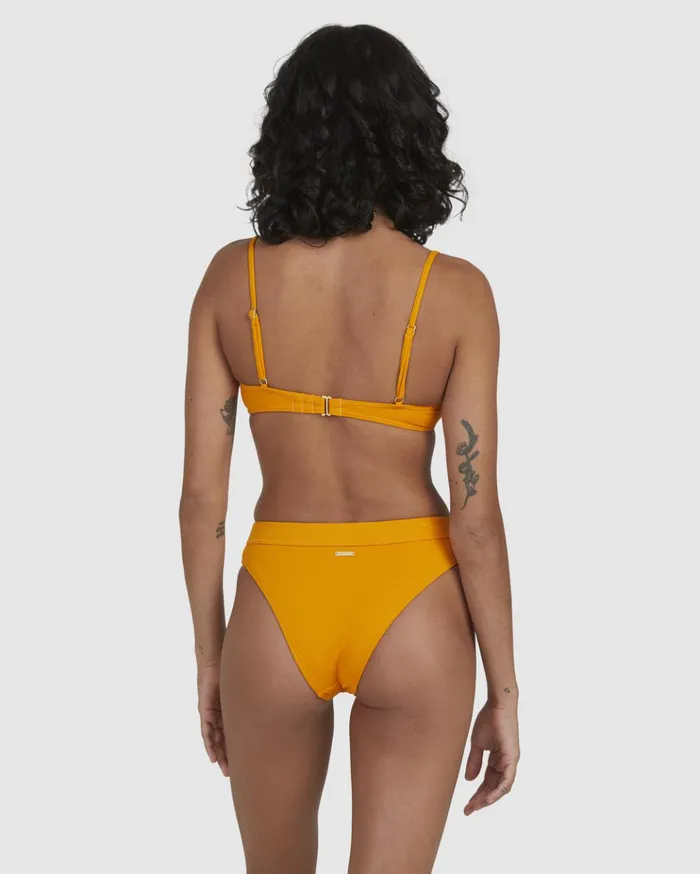 Billabong Love Myself Maui Rider HighRise Bikini Bottoms Amber Women Solid Swimwear Billabong Love Myself Maui Rider HighRise Bikini Bottoms Amber Women Solid Swimwear