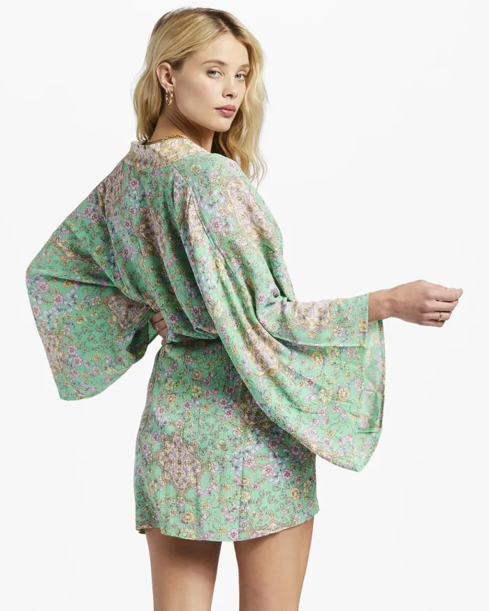 Billabong Loveland 2 Kimono Beach Cover Up Green Women Beach Cover Ups Billabong Loveland 2 Kimono Beach Cover Up Green Women Beach Cover Ups