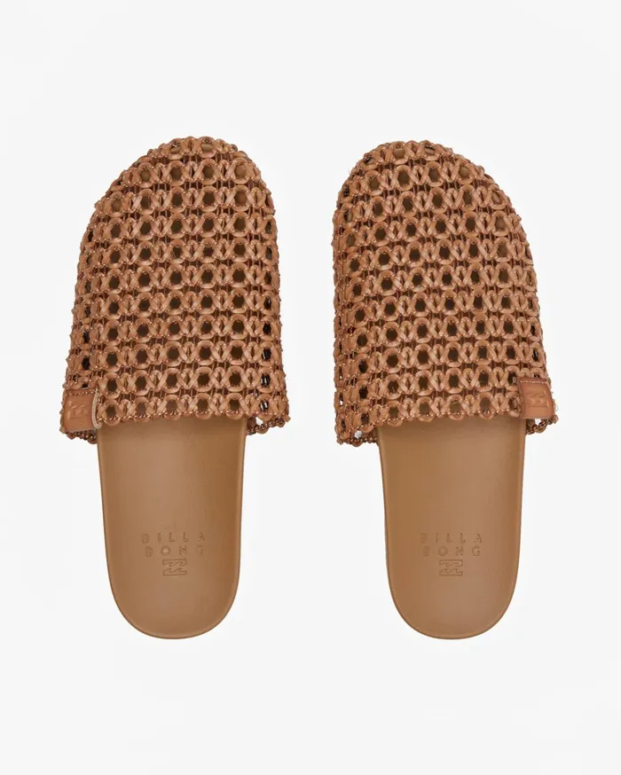 Billabong Maddie Slider Sandals Tan Women Shoes