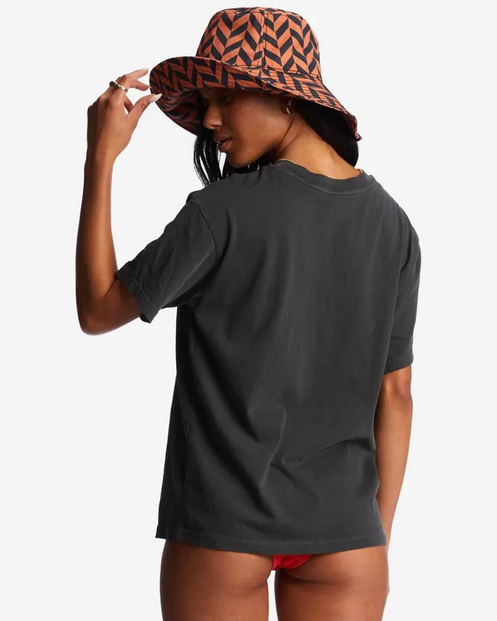 Billabong Meet Me In The Tropics Oversized TShirt Off Black Women Graphic Tees and Tanks Billabong Meet Me In The Tropics Oversized TShirt Off Black Women Graphic Tees and Tanks