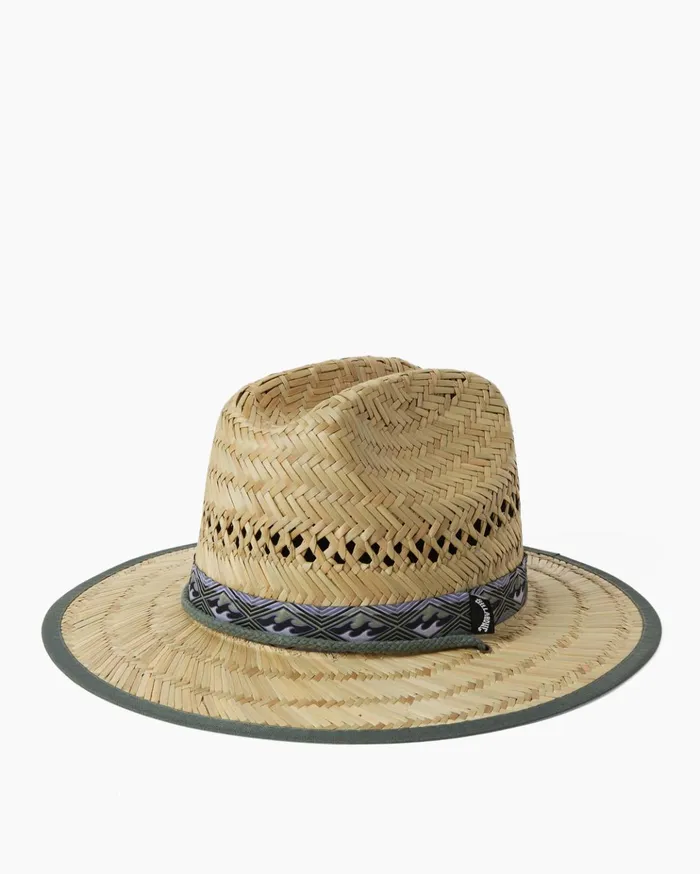 Billabong Mid Tides Straw Lifeguard Hat Sage Men Hats