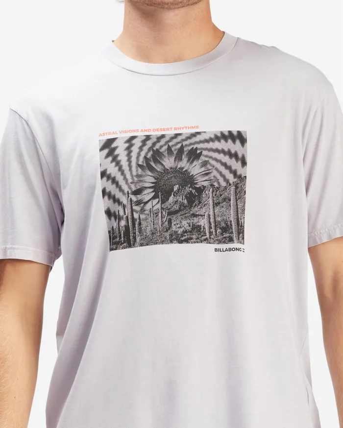 Billabong Montage Wave Washed Short Sleeve TShirt Light Lavender Men TShirts Billabong Montage Wave Washed Short Sleeve TShirt Light Lavender Men TShirts