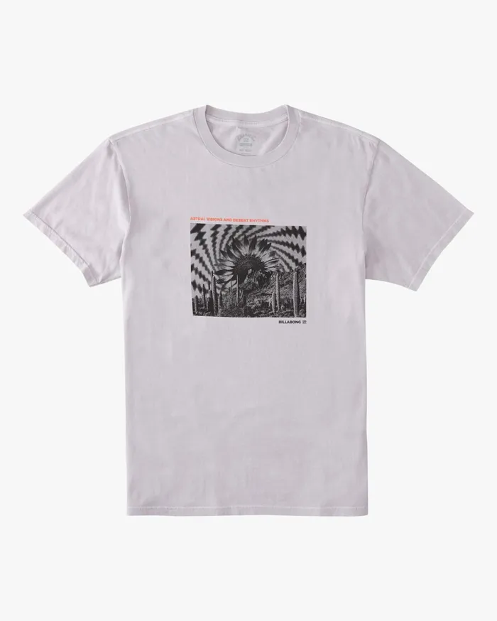 Billabong Montage Wave Washed Short Sleeve TShirt Light Lavender Men TShirts Billabong Montage Wave Washed Short Sleeve TShirt Light Lavender Men TShirts