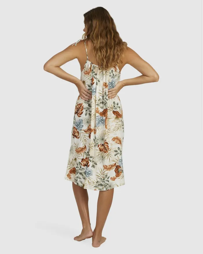 Billabong My Babylon Midi Dress Salt Crystal Women Dresses Billabong My Babylon Midi Dress Salt Crystal Women Dresses