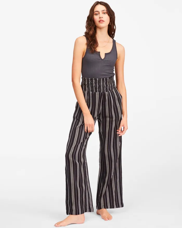 Billabong New Waves 2 Elastic Waist Pants Black 1 Women Essentials