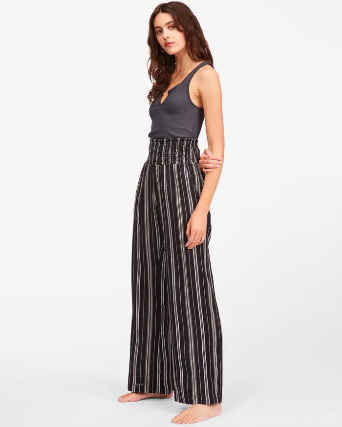 Billabong New Waves 2 Elastic Waist Pants Black 1 Women Essentials Billabong New Waves 2 Elastic Waist Pants Black 1 Women Essentials