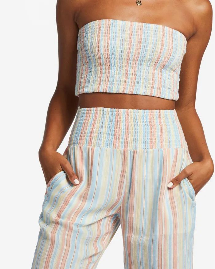 Billabong New Waves 2 Elastic Waist Pants Salt Crystal 6 Women Pants Billabong New Waves 2 Elastic Waist Pants Salt Crystal 6 Women Pants