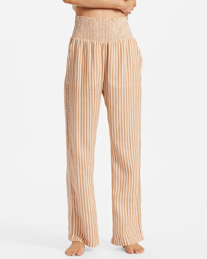 Billabong New Waves 2 Elastic Waist Pants So Tan Women Essentials Billabong New Waves 2 Elastic Waist Pants So Tan Women Essentials