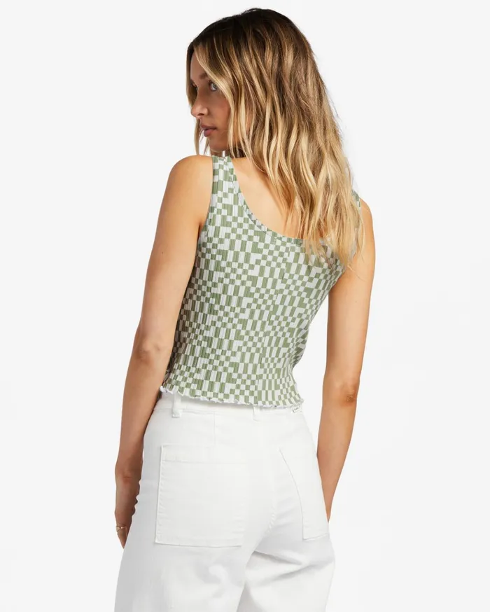 Billabong Notch Tank Top Avocado Women Tops Billabong Notch Tank Top Avocado Women Tops