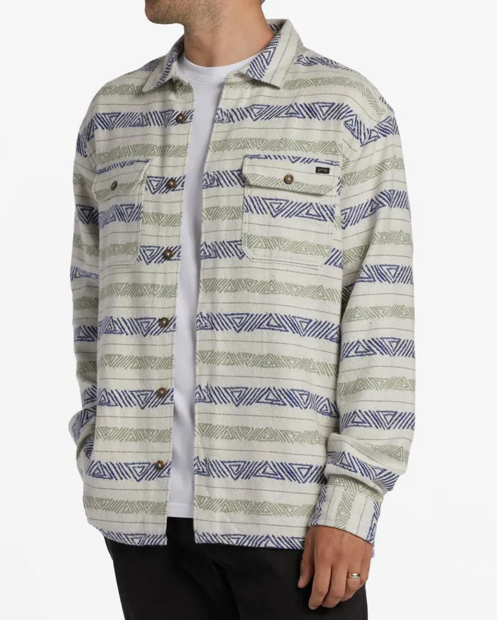 Billabong Offshore Jacquard Flannel Shirt Desert Men Shirts Billabong Offshore Jacquard Flannel Shirt Desert Men Shirts
