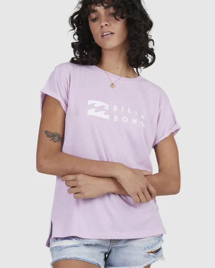 Billabong One Wave Burnout TShirt Orchid Women Graphic Tees and Tanks Billabong One Wave Burnout TShirt Orchid Women Graphic Tees and Tanks