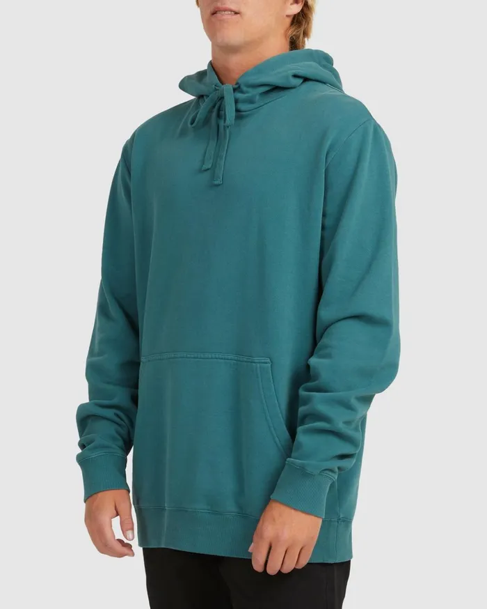 Billabong Overdyed Pop Pullover Hoodie Deep Teal Men Hoodies and Fleece Billabong Overdyed Pop Pullover Hoodie Deep Teal Men Hoodies and Fleece