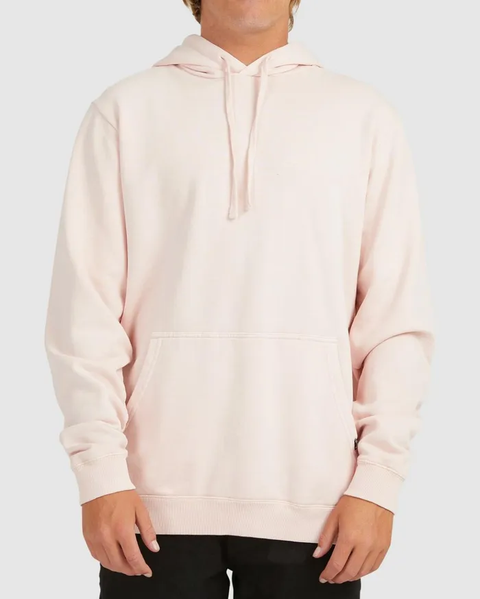 Billabong Overdyed Pop Pullover Hoodie Dusty Pink Men Hoodies and Fleece