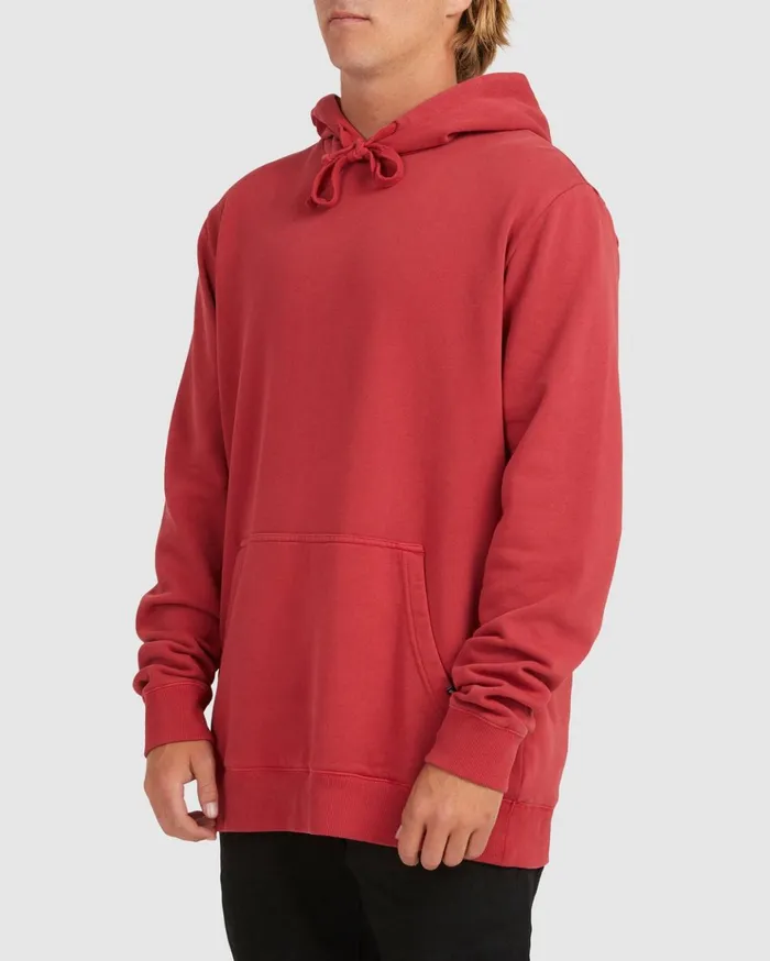 Billabong Overdyed Pop Pullover Hoodie Red Men Hoodies and Fleece Billabong Overdyed Pop Pullover Hoodie Red Men Hoodies and Fleece
