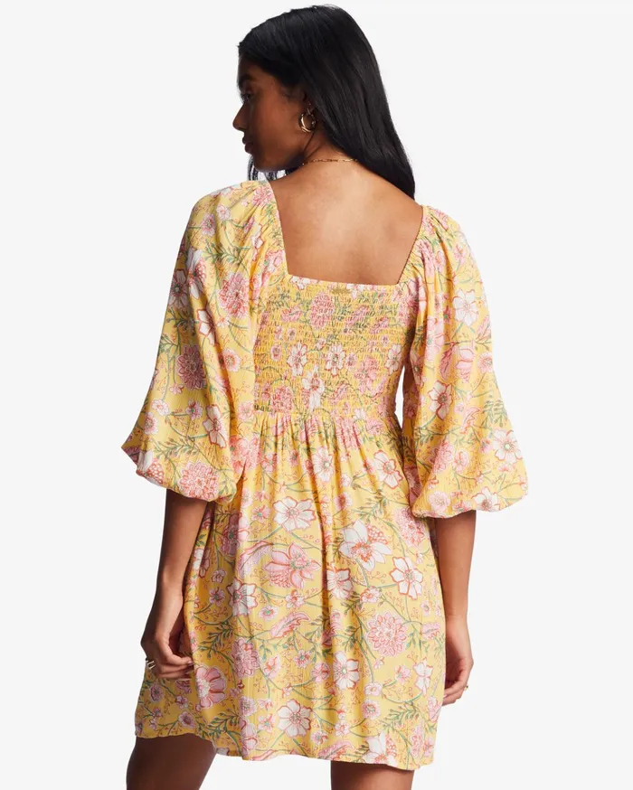 Billabong Paradise Days Mini Dress Golden Peach Women Dresses Billabong Paradise Days Mini Dress Golden Peach Women Dresses