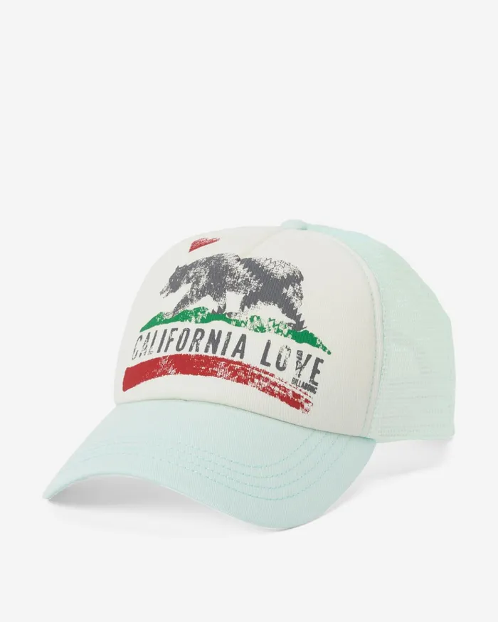 Billabong Pitstop Trucker Hat Soft Mint Women Hats and Beanies