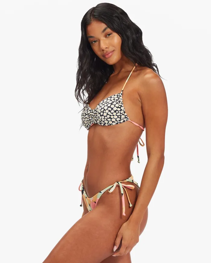 Billabong Pretty Daze Shirred Trilet Reversible Bikini Top Multi Women Bikini Tops Billabong Pretty Daze Shirred Trilet Reversible Bikini Top Multi Women Bikini Tops