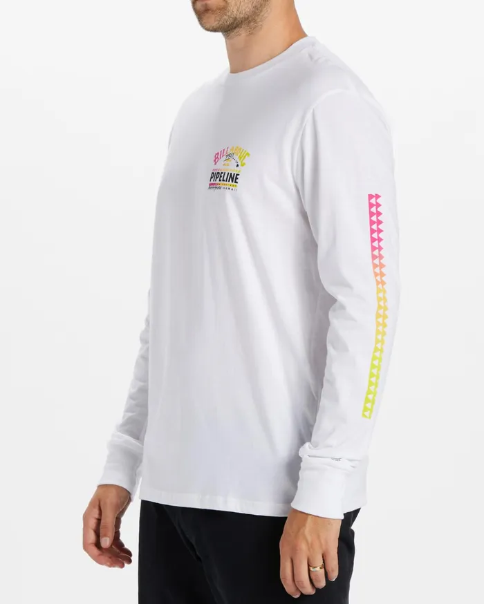 Billabong Pro Pipeline Poster Long Sleeve TShirt White Men TShirts Billabong Pro Pipeline Poster Long Sleeve TShirt White Men TShirts