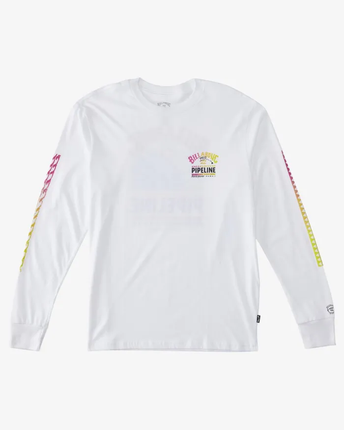 Billabong Pro Pipeline Poster Long Sleeve TShirt White Men TShirts Billabong Pro Pipeline Poster Long Sleeve TShirt White Men TShirts