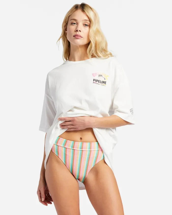 Billabong Pro Pipeline Poster Oversized TShirt Salt Crystal Women Graphic Tees and Tanks Billabong Pro Pipeline Poster Oversized TShirt Salt Crystal Women Graphic Tees and Tanks