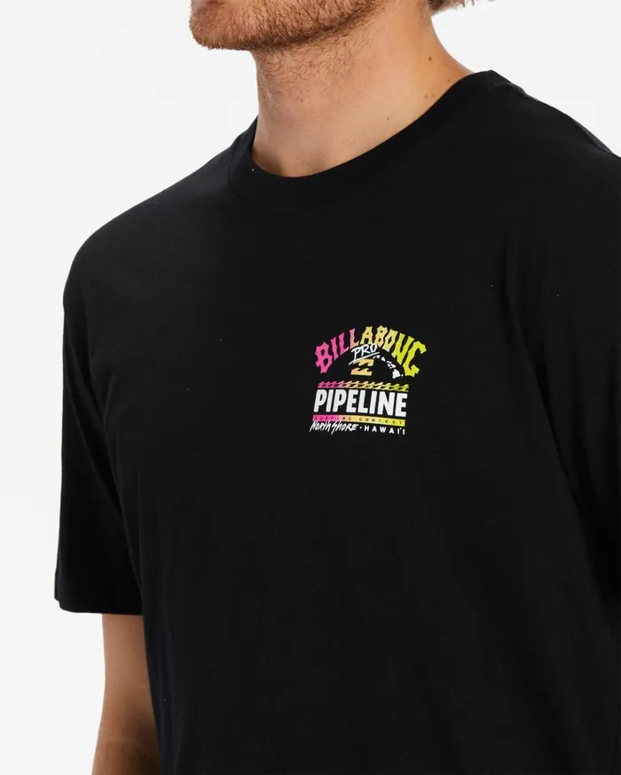 Billabong Pro Pipeline Poster Short Sleeve TShirt Black Men TShirts Billabong Pro Pipeline Poster Short Sleeve TShirt Black Men TShirts