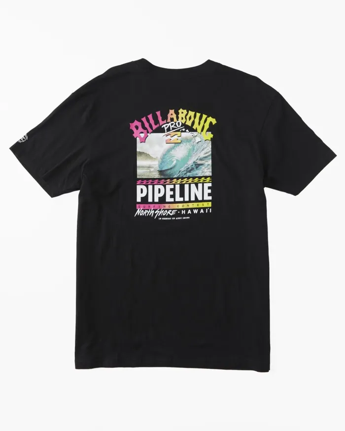 Billabong Pro Pipeline Poster Short Sleeve TShirt Black Men TShirts Billabong Pro Pipeline Poster Short Sleeve TShirt Black Men TShirts