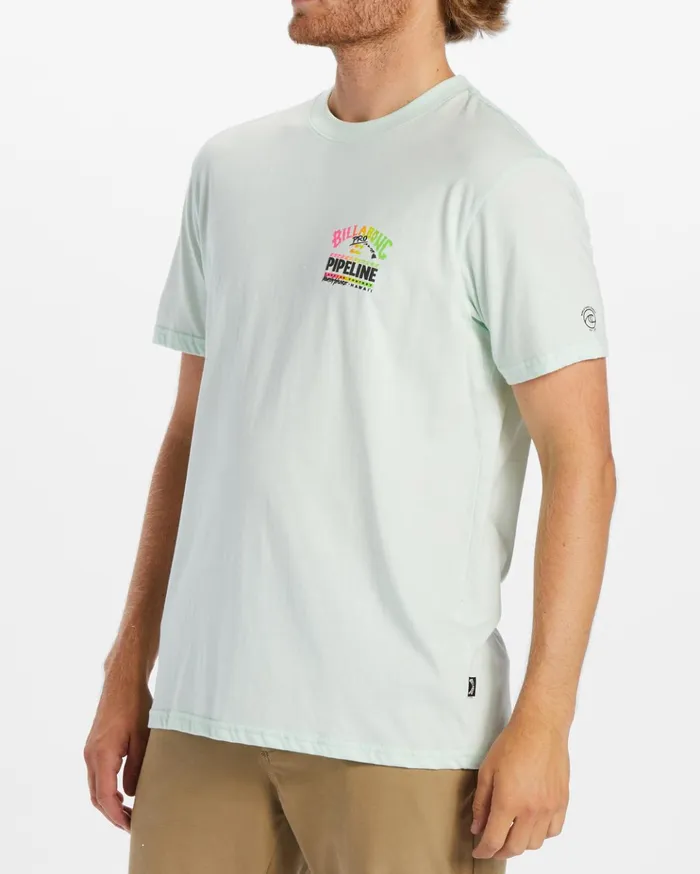 Billabong Pro Pipeline Short Sleeve TShirt Seaglass Men TShirts Billabong Pro Pipeline Short Sleeve TShirt Seaglass Men TShirts
