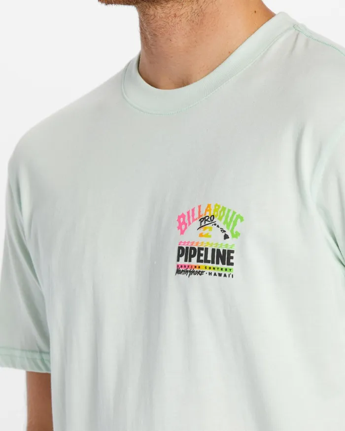 Billabong Pro Pipeline Short Sleeve TShirt Seaglass Men TShirts Billabong Pro Pipeline Short Sleeve TShirt Seaglass Men TShirts