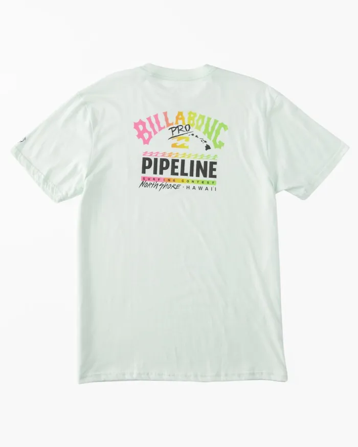 Billabong Pro Pipeline Short Sleeve TShirt Seaglass Men TShirts Billabong Pro Pipeline Short Sleeve TShirt Seaglass Men TShirts