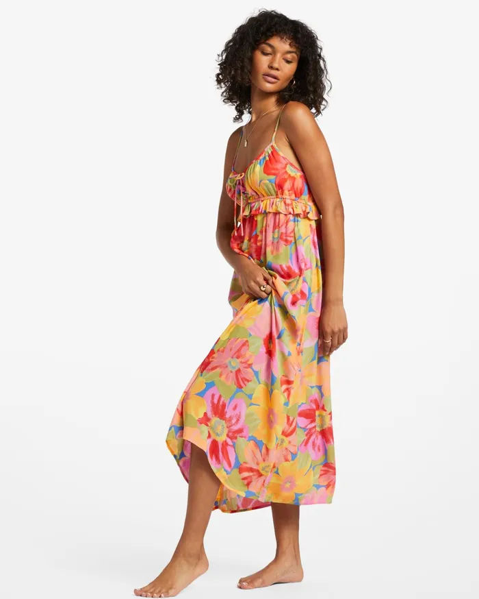 Billabong Rebel Heart Midi Slip Dress Multi 2 Women Dresses Billabong Rebel Heart Midi Slip Dress Multi 2 Women Dresses