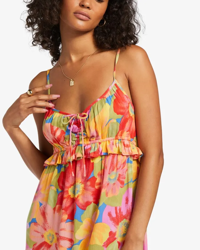 Billabong Rebel Heart Midi Slip Dress Multi 2 Women Dresses Billabong Rebel Heart Midi Slip Dress Multi 2 Women Dresses