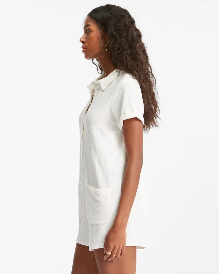 Billabong Roam Around Knit Romper Salt Crystal Women Dresses Billabong Roam Around Knit Romper Salt Crystal Women Dresses