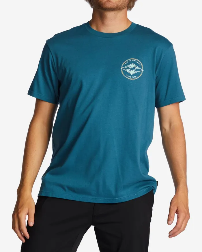 Billabong Rotor Diamond TShirt Blue Lagoon Men TShirts
