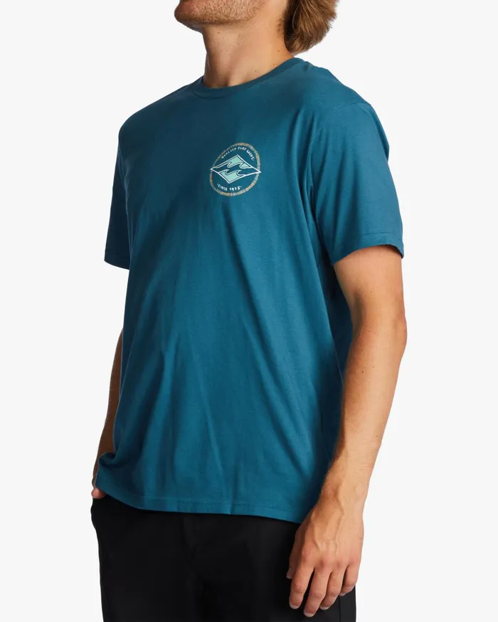 Billabong Rotor Diamond TShirt Blue Lagoon Men TShirts Billabong Rotor Diamond TShirt Blue Lagoon Men TShirts