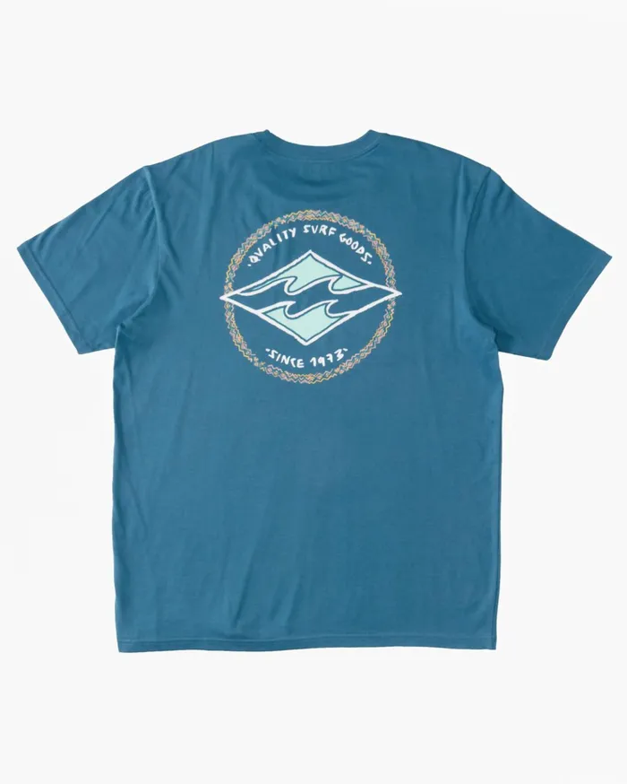 Billabong Rotor Diamond TShirt Blue Lagoon Men TShirts Billabong Rotor Diamond TShirt Blue Lagoon Men TShirts
